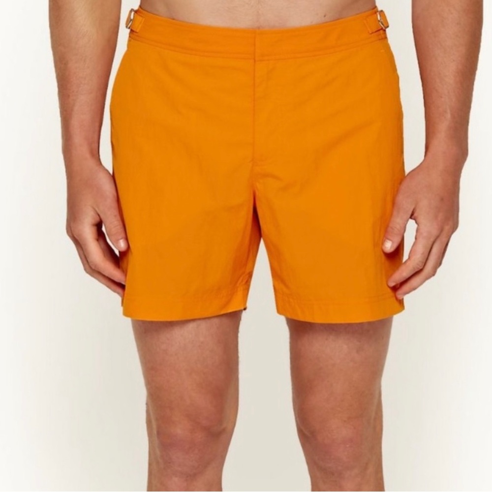 Orlebar Brown Bulldog OB Classic Trunks Bright Orange